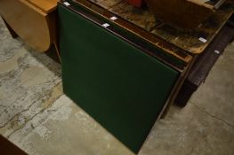 Two folding bridge tables.