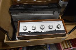 A Leak Stereo 70 and numerous other items of electrical equipment.