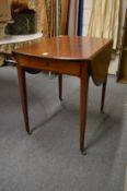 A George III mahogany Pembroke table.