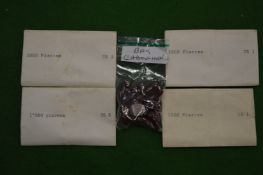 Cabachon stones and spinels.