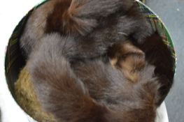 A quantity of ladies fur hats etc.