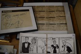 Bill Mevin and Basher, original artwork.