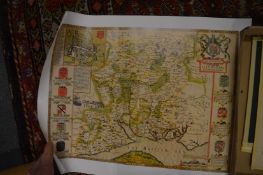 Greenwood, The County map of Sussex together with other maps.