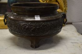A large Chinese bronze censer.