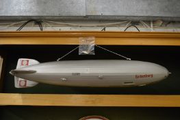 A large model of the Hindenburg Airship.