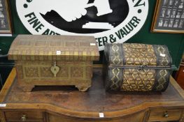 Two table top chests/storage boxes.