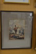 The Second Royal North British Dragoons, hand coloured lithograph.
