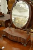 Mahogany dressing table mirror.