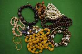 Bead necklaces etc.