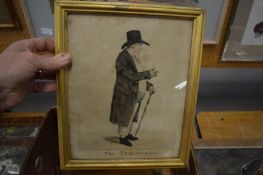 A box of engravings, prints etc.