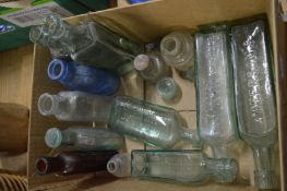Old glass bottles.