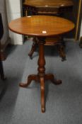 A good small 19th century mahogany tilt-top circular tripod table.