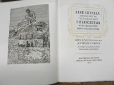 GROSS (Anthony) Theocritus. Sixe Idyllia. 8 org., etchings by Anthony Gross, 7 full page, publ.
