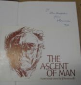 [SIGNED] BRONOWSKI (Jacob) The Ascent of Man, 4to, no d.w., L., 1973.SIGNED & INSCRIBED, 