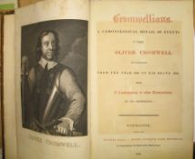 [EXTRA-ILLUSTRATED] Cromwelliana, folio, plates, green straight grain morocco (worn, covers off),