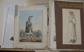 COSTUME PLATES, 19th & 20th c. unframed (Q).