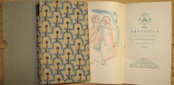 LAMARTINE (A. de) Graziella. Illustrated by Jacquier. Nonesuch Press 1929, limited edn., org.