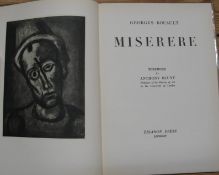BLUNT (Anthony) Rouault Georges. Miserere, Trian Press 1950, org. cloth, d/w., Presentation Copy