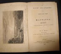[HASTINGS] MOSS (W. G.) History and Antiquities of the Town and Port of Hastings, 8vo, engr.