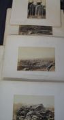 PALESTINE / EGYPT: group of 15 early albumen photographs.