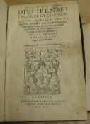 [IRENAEUS] Opus Eruditissimum divi Irenaei...in quinque libros...Erasmi Rolerodami opera