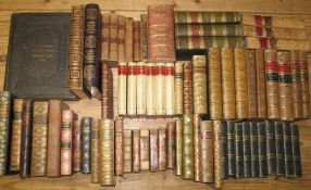 [BINDINGS] quantity of misc. lit., history, etc., 4to et infra, mostly 19th c., variously leather