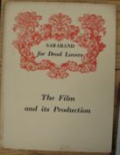 [SIGNED] Saraband for Dead Lovers. The Film and Its Production at Ealing Studios, 4to, illus.,