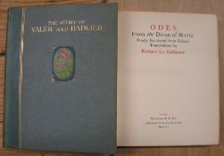 HAFIZ, LE GALLIENNE (Richard) Odes from the Divan of Hafiz, org., cloth t.e.g., Duckworth 1905,