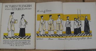 [LITURGY] TRAVERS (Martin) illustrator. Pictures of the English Liturgy, vols 1 & 2, 4to, illus.,