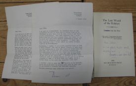 [SIGNED ]VAN DER POST (Laurens) The Lost World of the Kalahari, 8vo, no d.w., L.,1961 SIGNED &