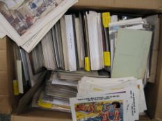 POSTCARDS, a box of overseas cards incl. Israel; & a collection (incl. many duplicates) of 
