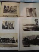 PHOTOGRAPHY: Album of 19th c. photographs of Britian, binding broken, lacking spine, plus loose
