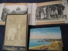 NIGERIA / MEDICINE: Photograph album of 16 silver gelatin photos Itu leper colony, Calabar, circa
