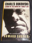 [SIGNED] SOUNES (H.) Charles Bukowski: Locked in the Arms of a Crazy Life, Ex-libris label,