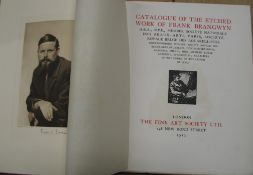BRANGWYN (Frank) The Etchings of Frank Brangwyn, publ. Fine Art Society 1912, 1st Edn., folio, org.,