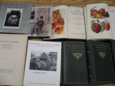 [GARDENING] JEKYLL (Gertrude) Some English Gardens, folio, col. plates, clo., new edition, L., 1920;