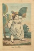 Early 19th Century, 'The Dog Days', a hand coloured caricature, plate size 13.25