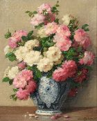 Maurice Alfred Decamps (1892-1953) French, a still life of flowers in an Oriental vase, oil on