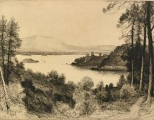 John Fullwood (1854-1931), a group of three framed etchings, plate size for each 9.25