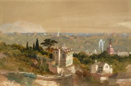 19th Century, an Italian view, watercolour, 6.25