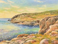 Mervyn Goode (20/21st Century), 'Rocks above the Emerald Cove', oil on canvas, signed, 14