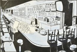 Stanley McMurtry (b. 1936) Daily Mail Cartoonist, 'Look Buddy, I Don't Care Who You Beat at Chess,