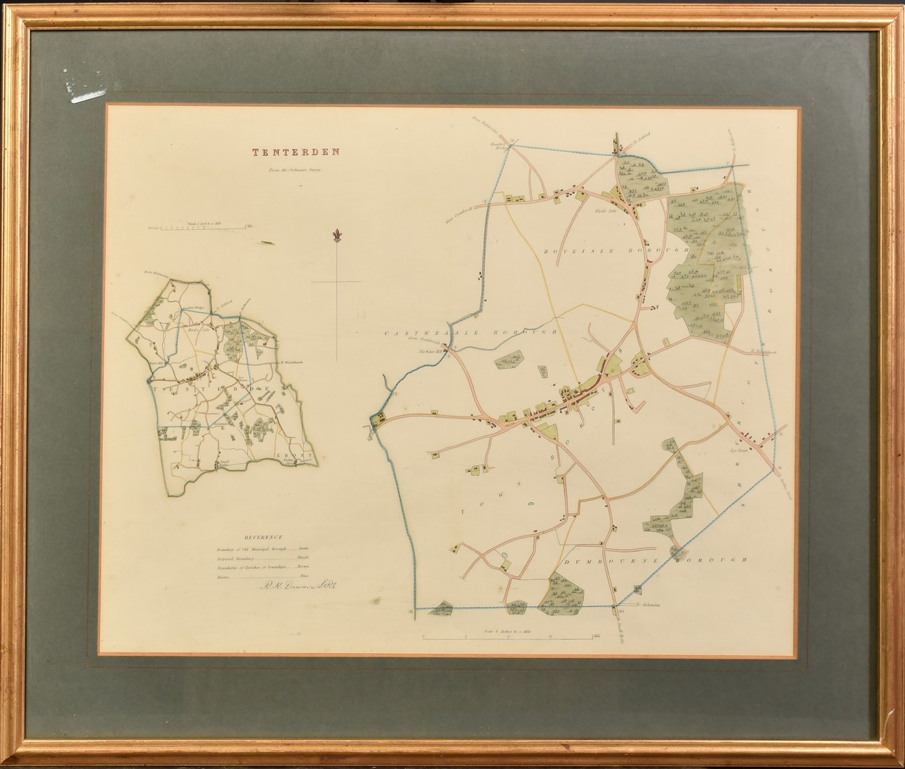 Robert Morden, 'England', a hand coloured map, 14.5" x 16.5" (37 x 42cm), along with a hand coloured - Image 6 of 8