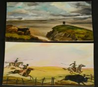 Michael Foreman (b. 1938), a collection of fifteen unframed illustrations for 'The Faithful Bull',