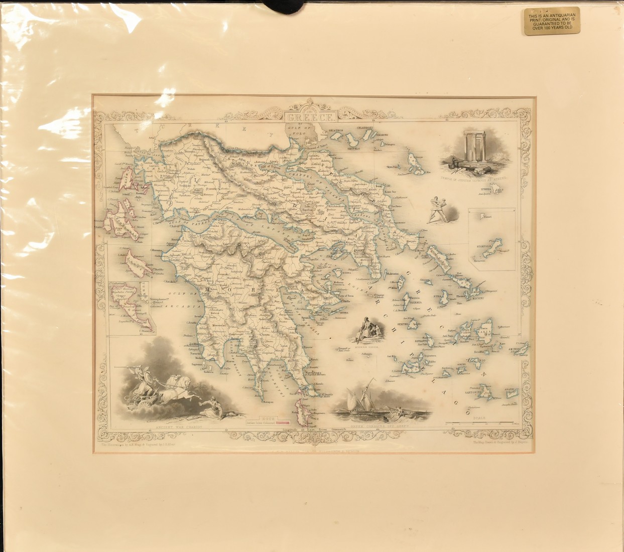 Robert Morden, 'England', a hand coloured map, 14.5" x 16.5" (37 x 42cm), along with a hand coloured - Image 5 of 8