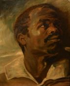 After Rubens, a head study of a Moor, oil on canvas, 16
