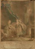 A 19th Century French print, 'Le Coucher', 13