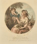 Bartolozzi after Cipriani, 'Ceres' and 'Pomona', two stipple engravings, 12