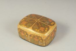 A KASHMIRI LACQUER BOX, 11cm x 9cm.