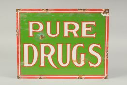 AN ENAMEL SIGN 